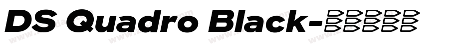 DS Quadro Black字体转换